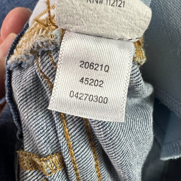 Spanx Jean Women 33x23* Cropped Wide Leg Patch Pockets Blue Stretch Denim Tag XL - Picture 8 of 16